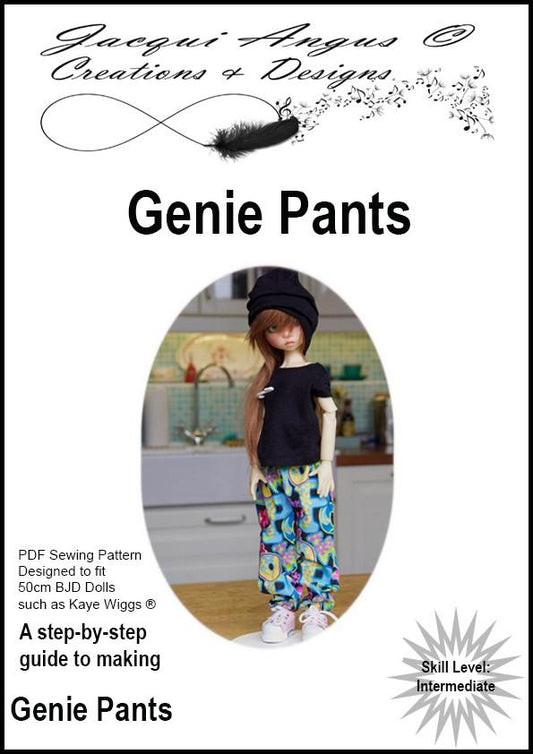 Genie Pants Pattern for MSD Ball Jointed Dolls