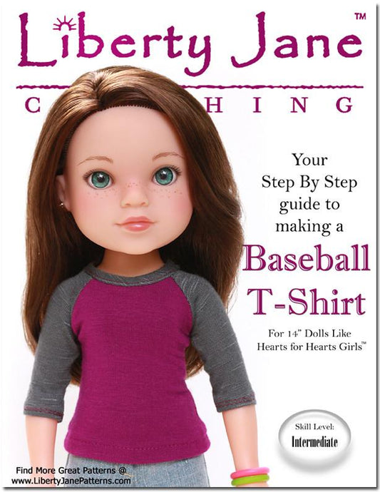 Baseball Tee 13 - 14 Inch Doll Clothes Pattern
