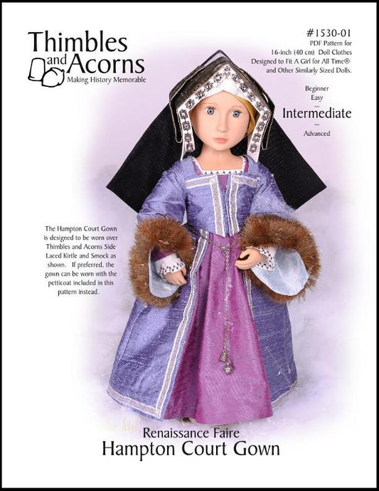 Renaissance Faire Hampton Court Gown for AGAT Dolls