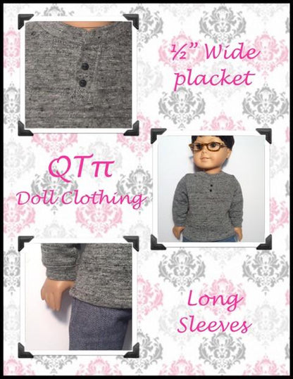 Henley 18" Doll Clothes