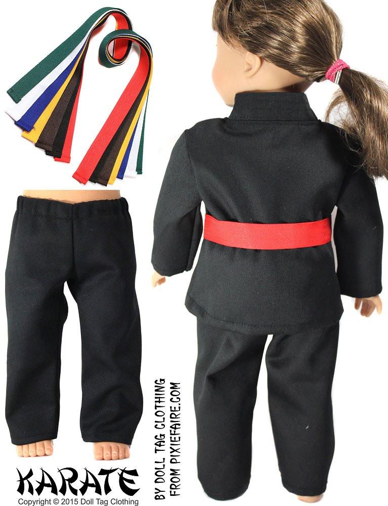 Karate Uniform 18" Doll Clothes