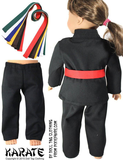 Karate Uniform 18" Doll Clothes