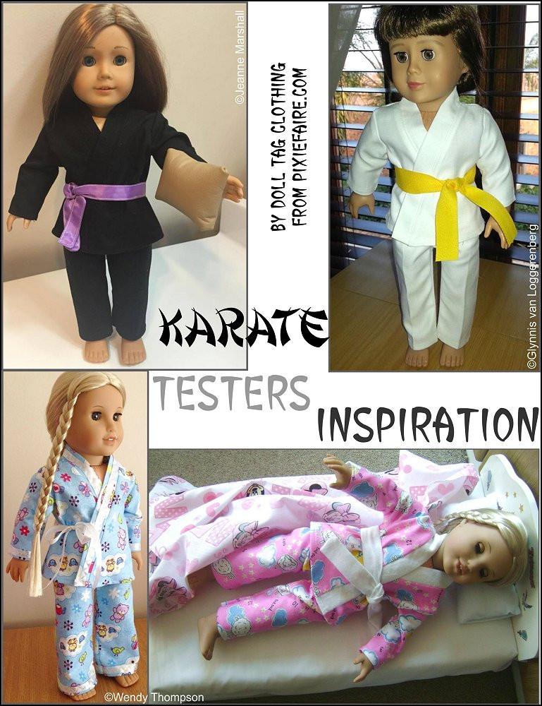 Karate Uniform 18" Doll Clothes