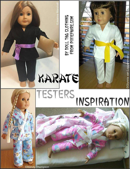 Karate Uniform 18" Doll Clothes