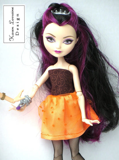 Overskirt Package Pattern for Ever After High Dolls
