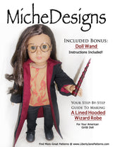 MicheDesigns Wizard Robe Pattern for AG Dolls