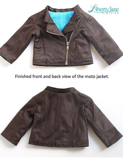 Motorcycle Jacket 18" Doll Clothes Pattern