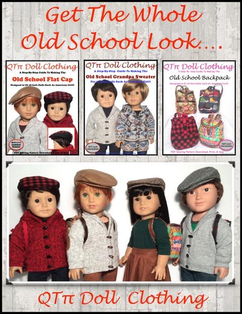 Old School Flat Cap 18" Doll Accessories