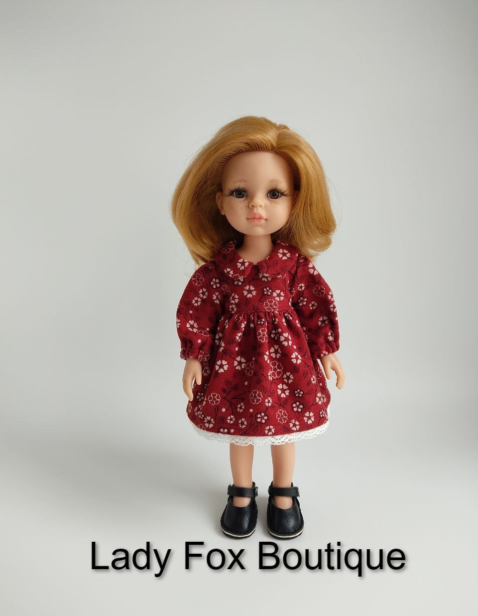 Cozy Autumn Dress Doll Clothes Pattern For 13 Inch Paola Reina Dolls