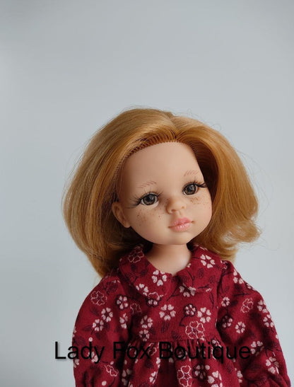 Cozy Autumn Dress Doll Clothes Pattern For 13 Inch Paola Reina Dolls