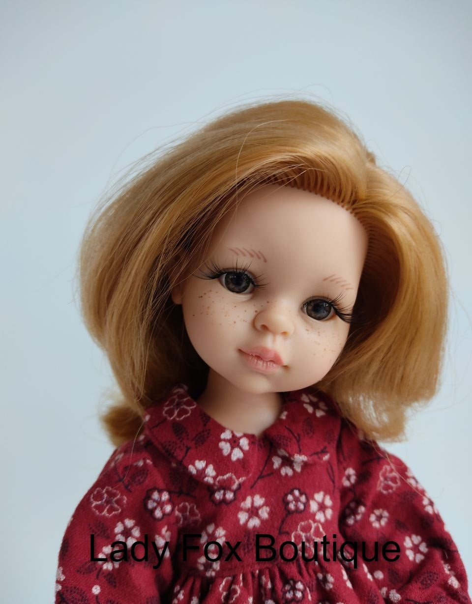 Cozy Autumn Dress Doll Clothes Pattern For 13 Inch Paola Reina Dolls
