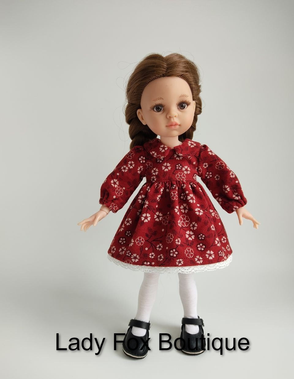 Cozy Autumn Dress Doll Clothes Pattern For 13 Inch Paola Reina Dolls
