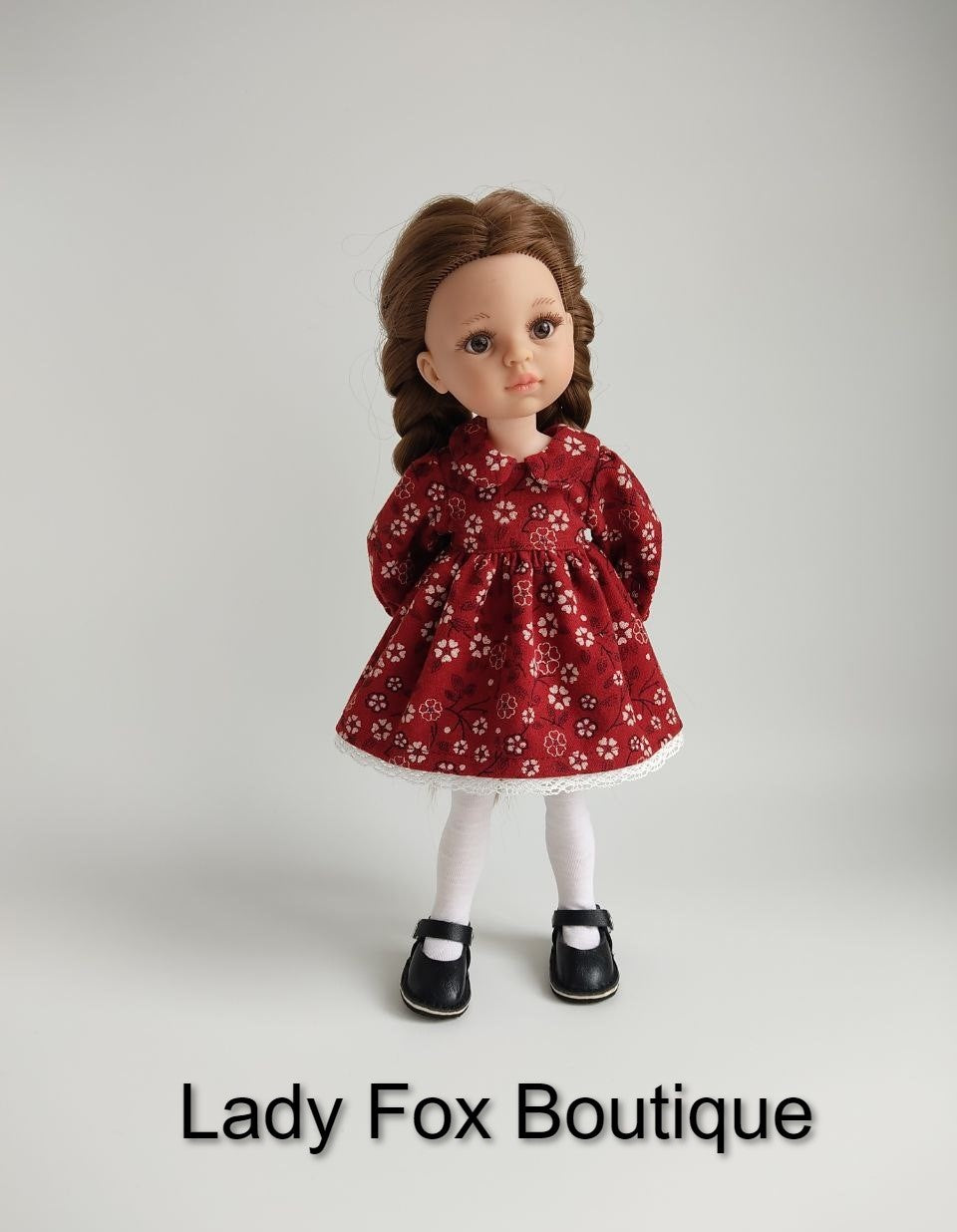 Cozy Autumn Dress Doll Clothes Pattern For 13 Inch Paola Reina Dolls