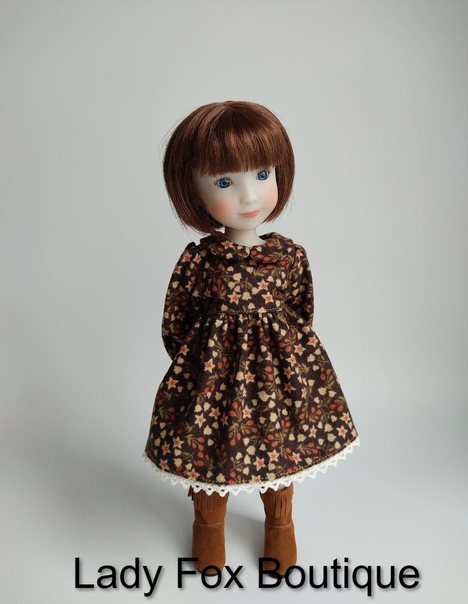 Cozy Autumn Dress Doll Clothes Pattern For 12" Siblies Dolls