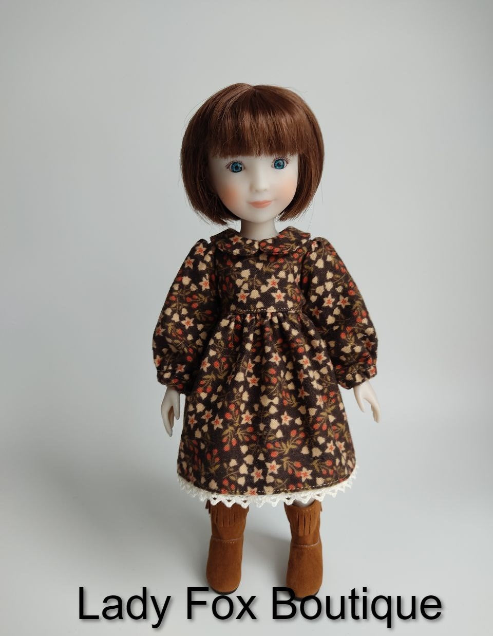 Cozy Autumn Dress Doll Clothes Pattern For 12" Siblies Dolls