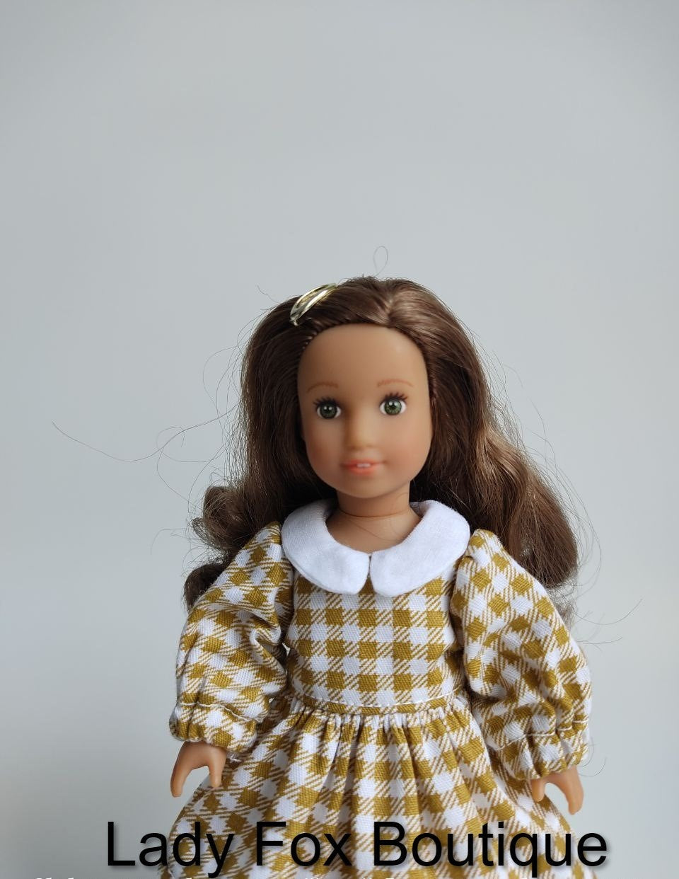 Cozy Autumn Dress Doll Clothes Pattern For 6 Inch AG Mini Dolls