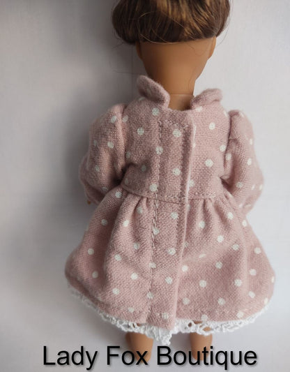 Cozy Autumn Dress Doll Clothes Pattern For 6 Inch AG Mini Dolls