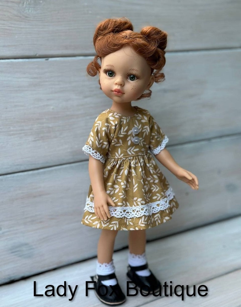 Chamomile Dress Doll Clothes Pattern For 13 Inch Paola Reina Las Amigas Dolls