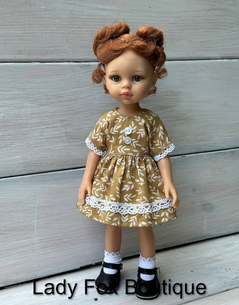 Chamomile Dress Doll Clothes Pattern For 13 Inch Paola Reina Las Amigas Dolls