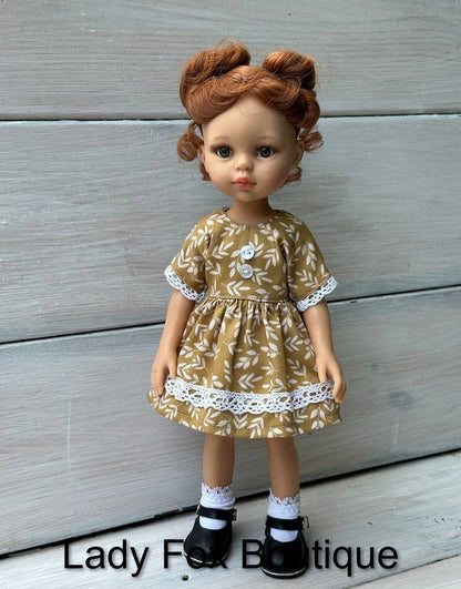 Chamomile Dress Doll Clothes Pattern For 13 Inch Paola Reina Las Amigas Dolls