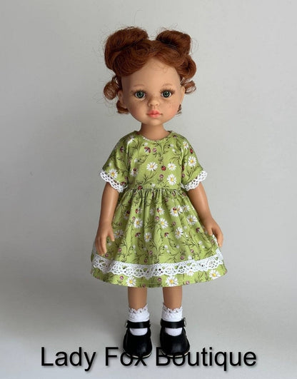 Chamomile Dress Doll Clothes Pattern For 13 Inch Paola Reina Las Amigas Dolls
