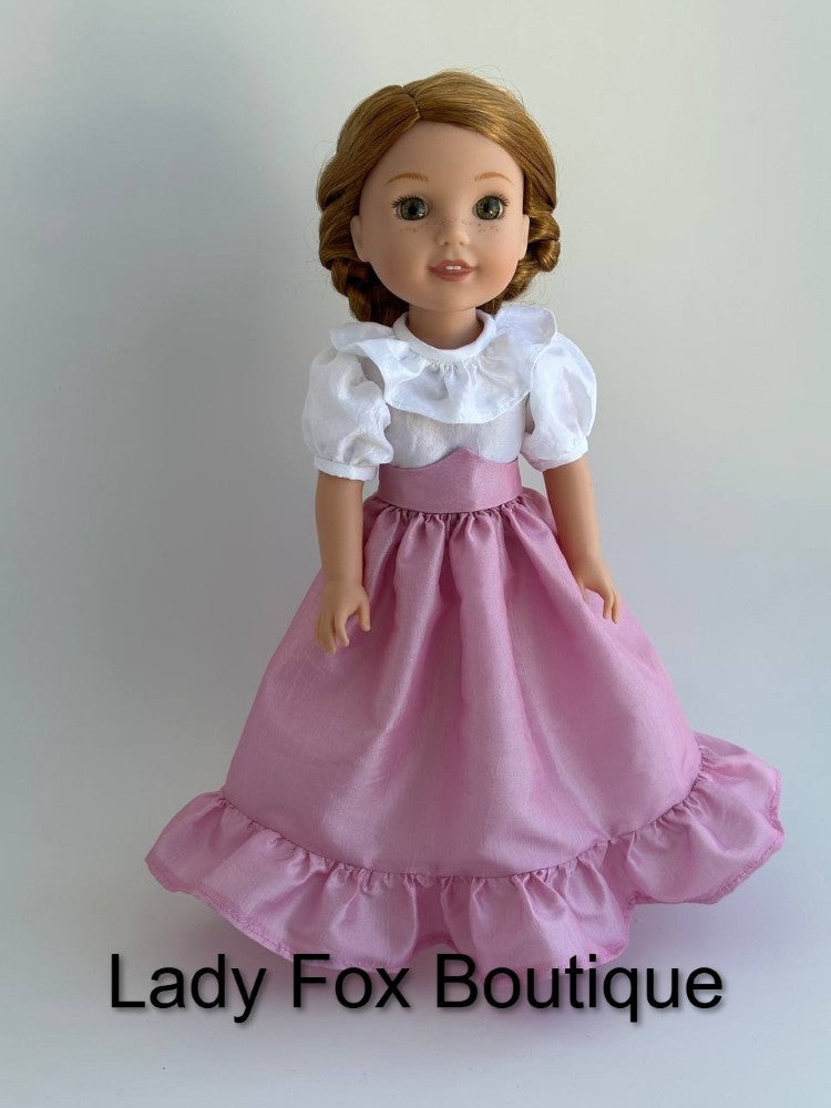 Agatha Dress Doll Clothes Pattern For 14.5-15 Inch Dolls