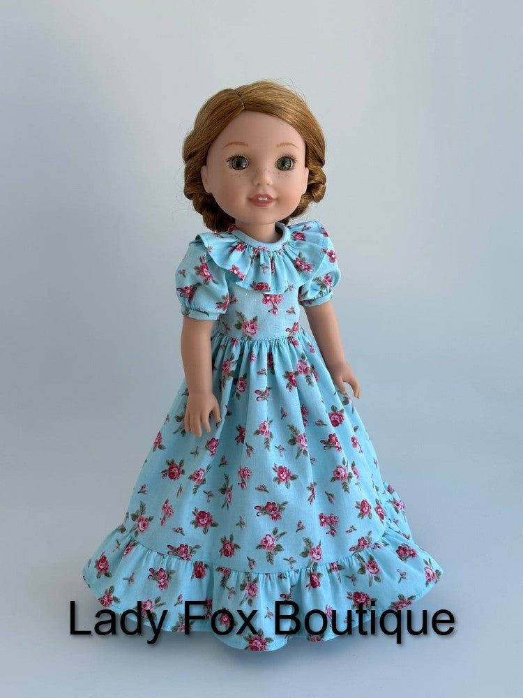 Agatha Dress Doll Clothes Pattern For 14.5-15 Inch Dolls