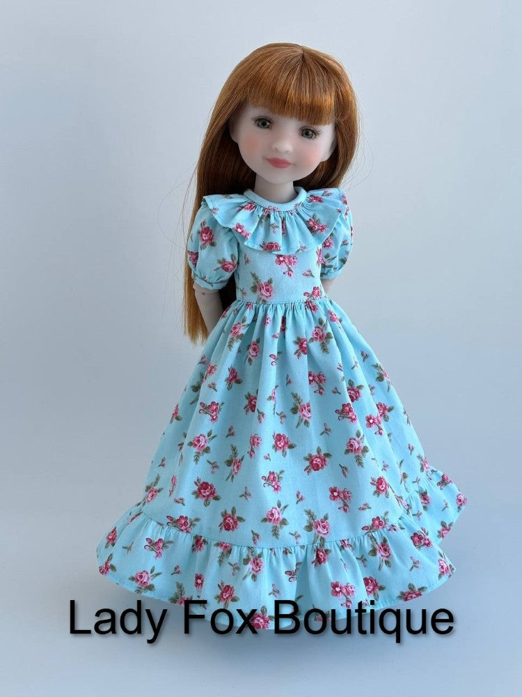 Agatha Dress Doll Clothes Pattern For 14.5-15 Inch Dolls