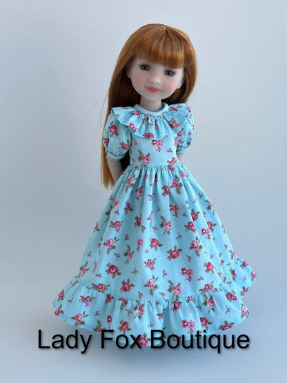 Agatha Dress Doll Clothes Pattern For 14.5-15 Inch Dolls