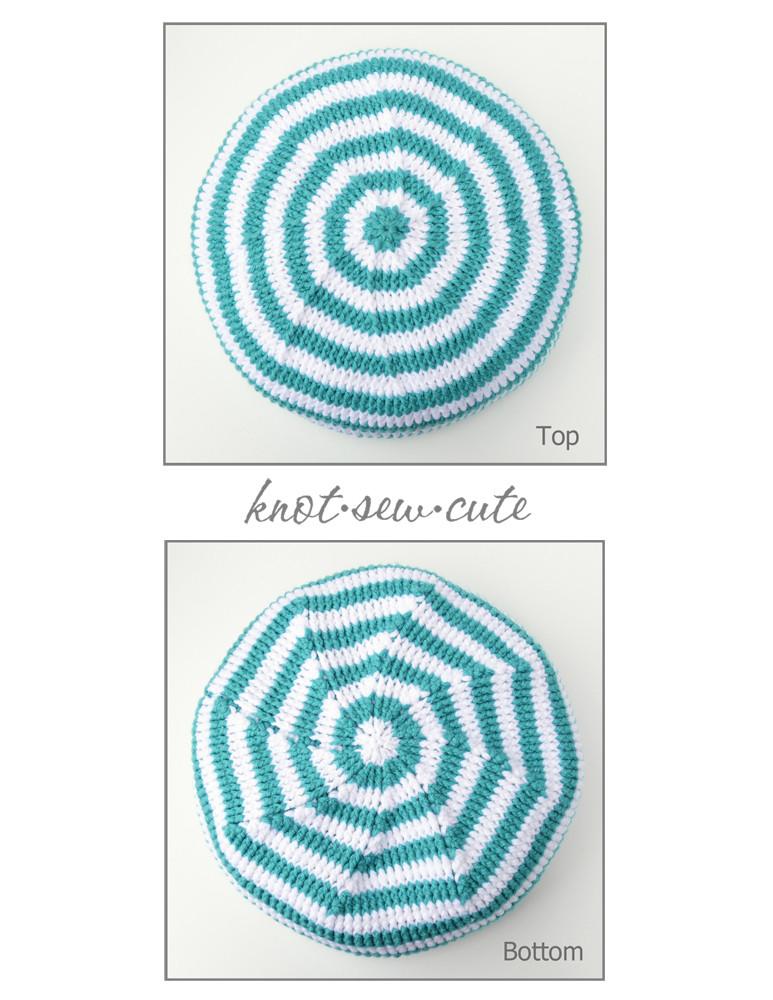 Pinwheel Pouf Crochet Pattern