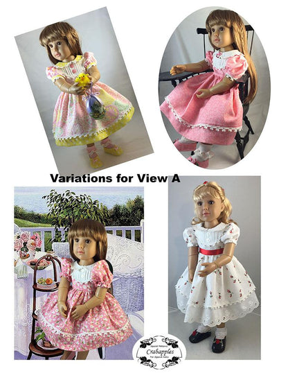 School Girl Dresses Pattern for Kidz N Cats Dolls