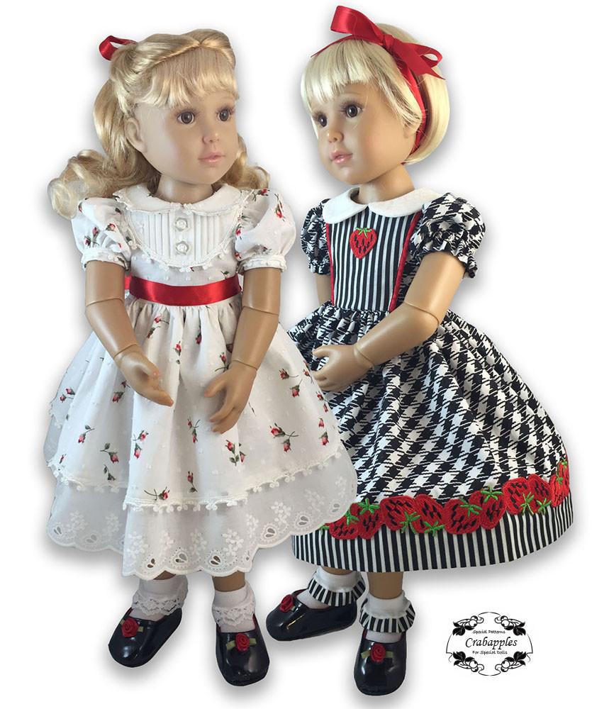 School Girl Dresses Pattern for Kidz N Cats Dolls