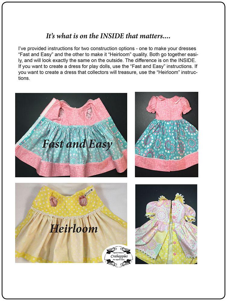 School Girl Dresses Pattern for Kidz N Cats Dolls