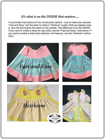 School Girl Dresses Pattern for Kidz N Cats Dolls