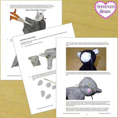 Socks & Smokey 18" Doll Pet Pattern