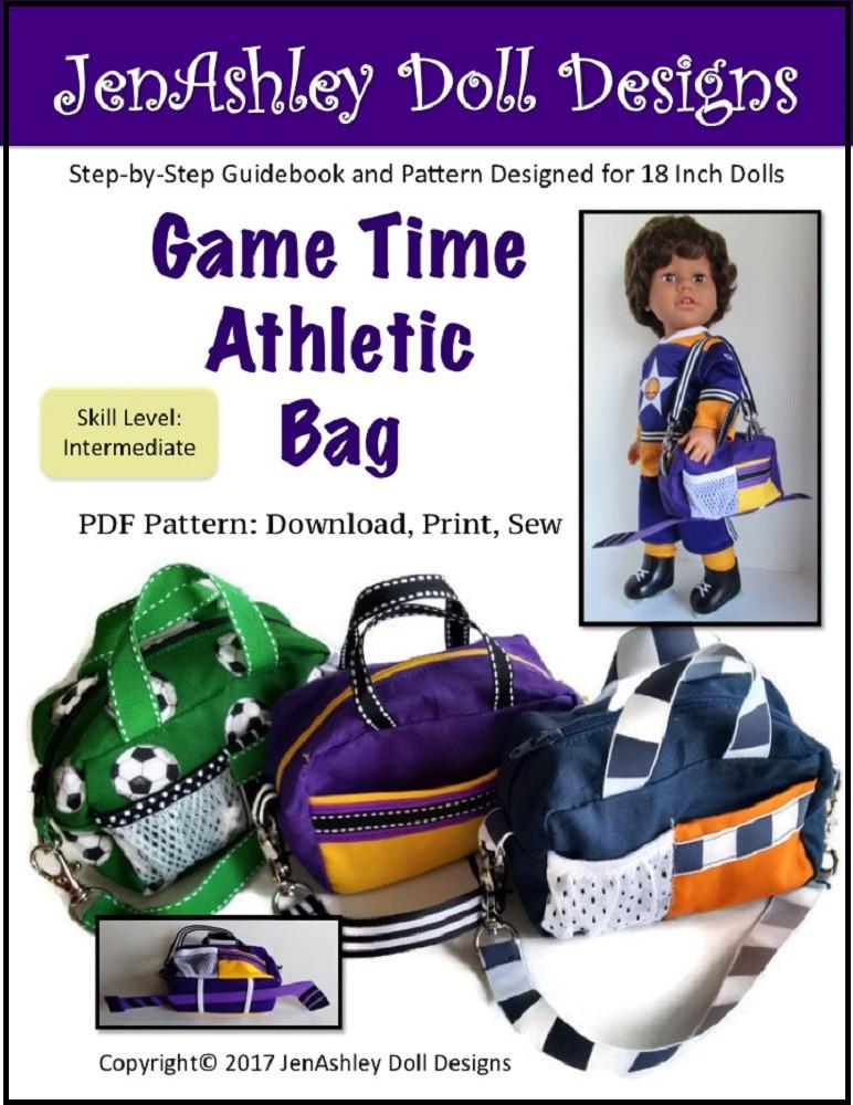 Game Time Athletic Bag 14-18" Doll Accessory Pattern