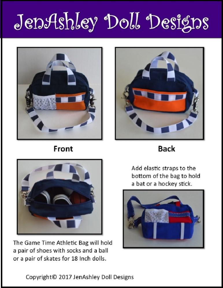 Game Time Athletic Bag 14-18" Doll Accessory Pattern