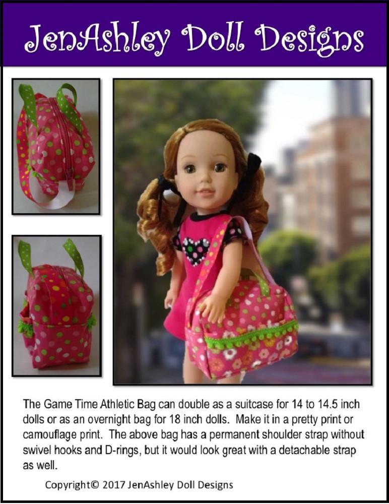 Game Time Athletic Bag 14-18" Doll Accessory Pattern