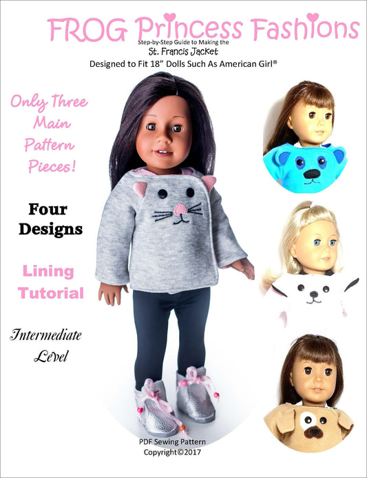 St Francis Jacket 18" Doll Clothes Pattern
