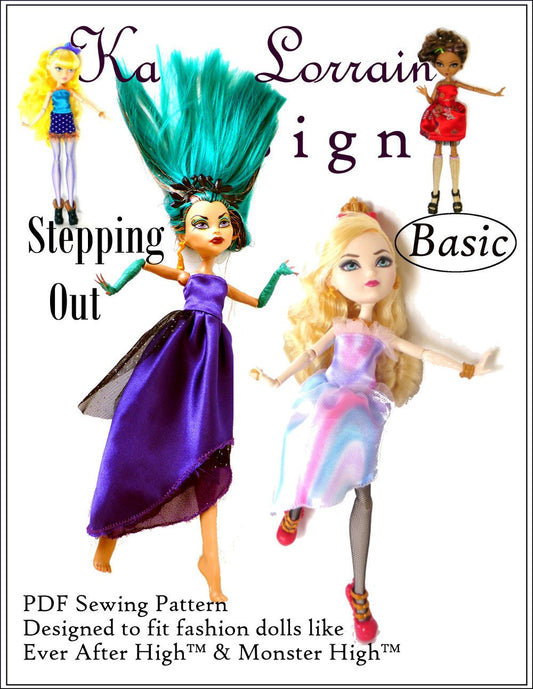 Stepping Out Pattern for Ever After High and Monster High Dolls