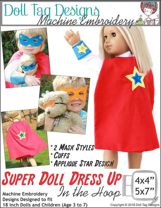 Super Doll Dress Up Machine Embroidery Designs