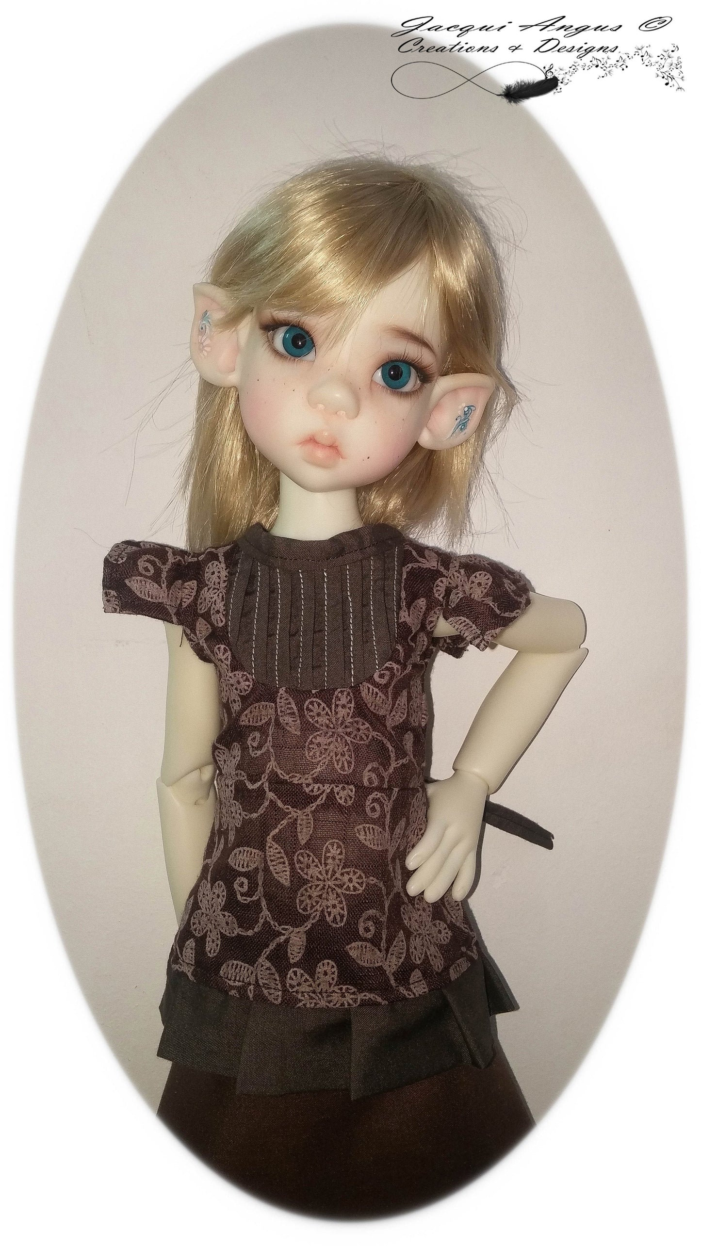 Tea Time Blouse Pattern for MSD Ball Jointed Dolls