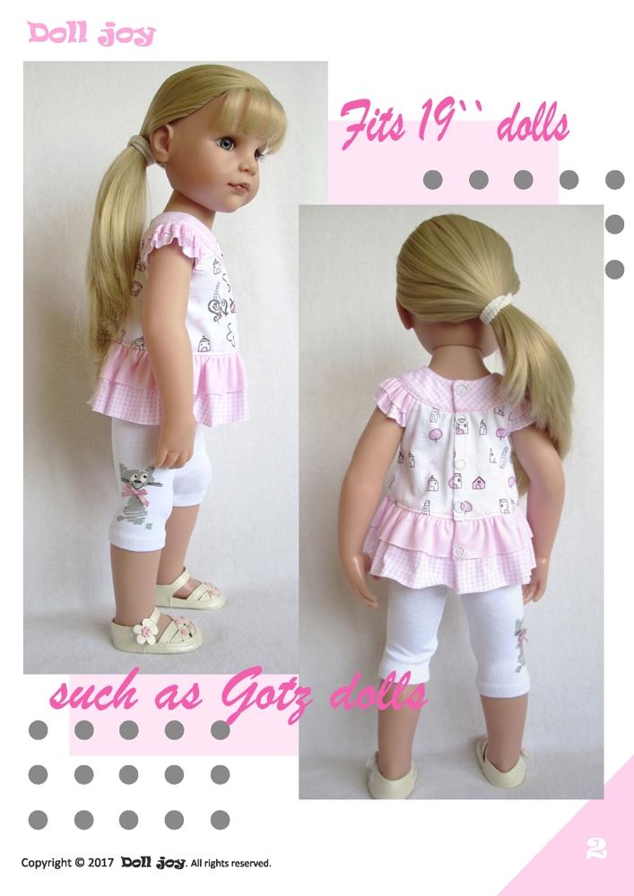 Tunic and Leggings Pattern for 19" Gotz Dolls