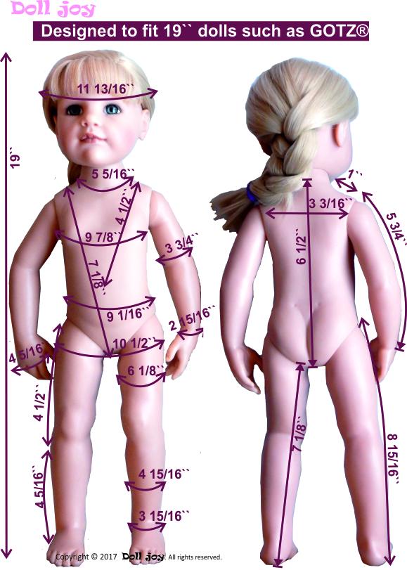 Tunic and Leggings Pattern for 19" Gotz Dolls