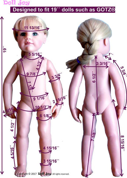 Tunic and Leggings Pattern for 19" Gotz Dolls