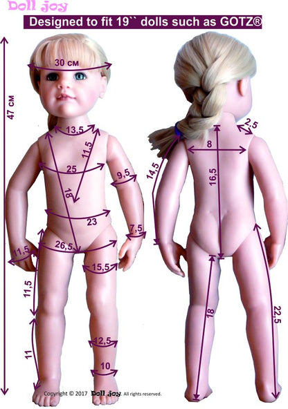 Tunic and Leggings Pattern for 19" Gotz Dolls