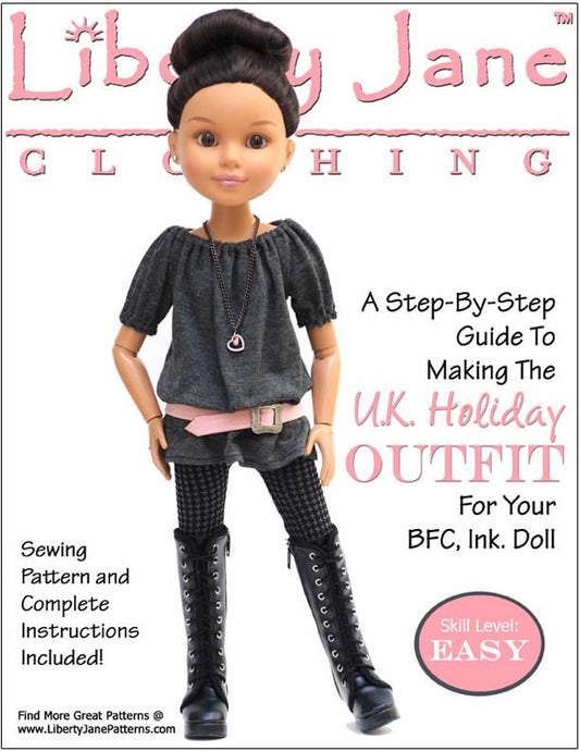 U.K. Holiday Outfit for BFC, Ink. Dolls