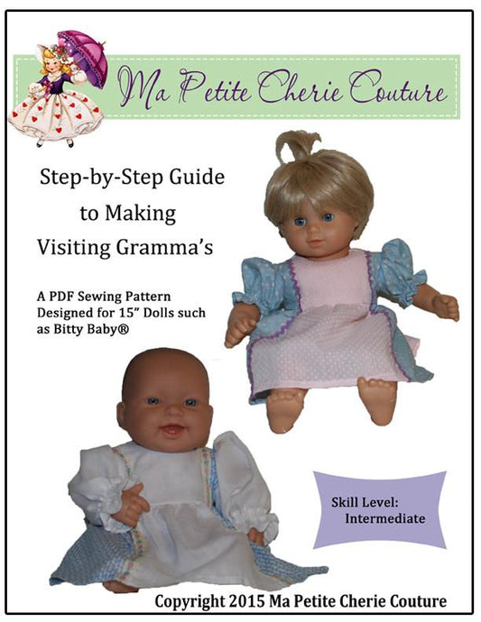 Visiting Gramma's 15" Baby Doll Clothes Pattern