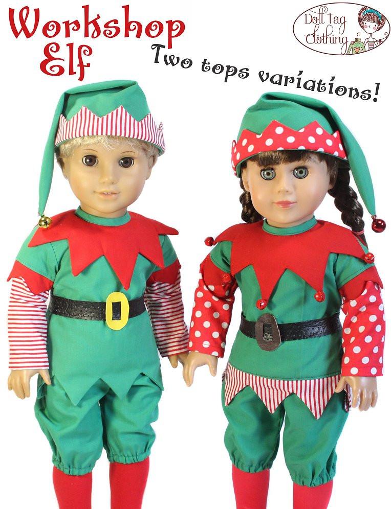 Workshop Elf 18" Doll Clothes Pattern