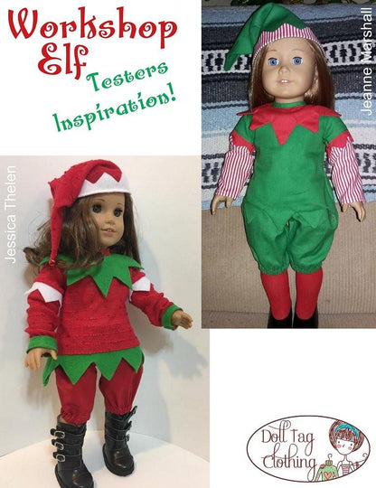 Workshop Elf 18" Doll Clothes Pattern